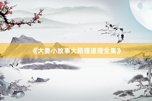 《大要小故事大路理道理全集》